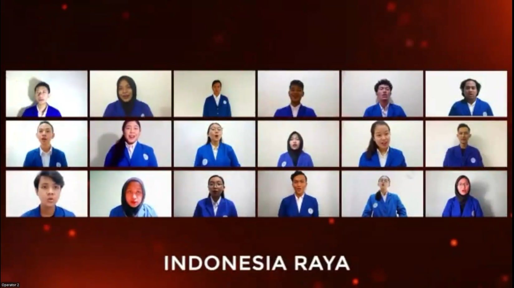 Menyanyikan Lagu Indonesia Raya Raya
